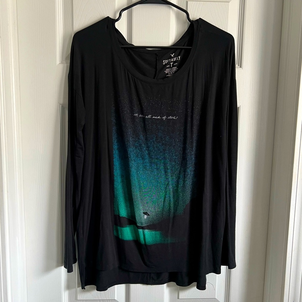 Soft & Sexy Long Sleeve Shirt 💚 AEO